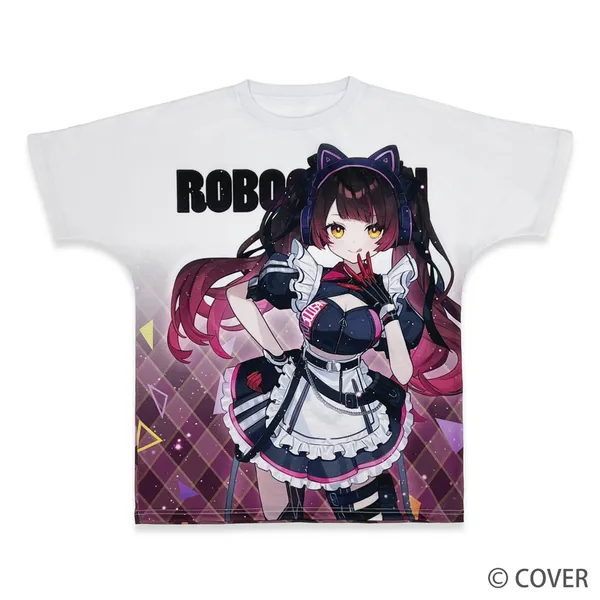 【イベント限定】ロボ子さん フルグラフィックTシャツ サイバーメイドカフェVer.