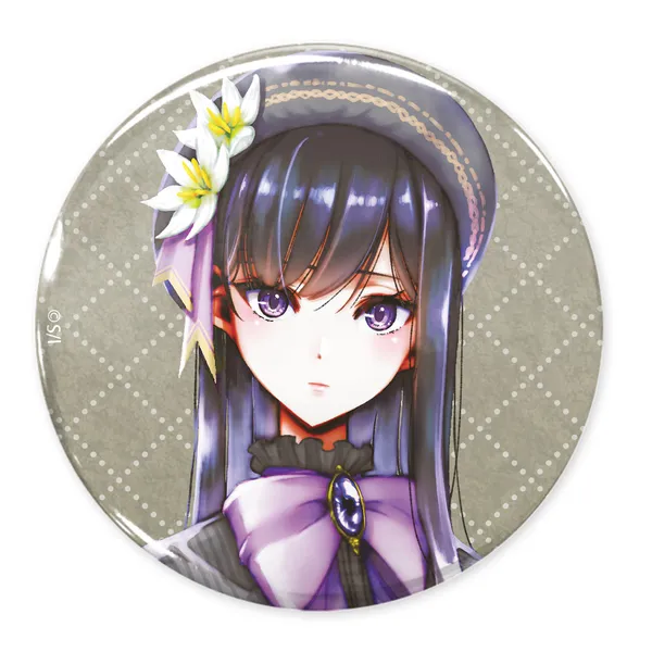 描き下ろし 藍原芽衣 65mm缶バッジ アフタヌーンティーVer.